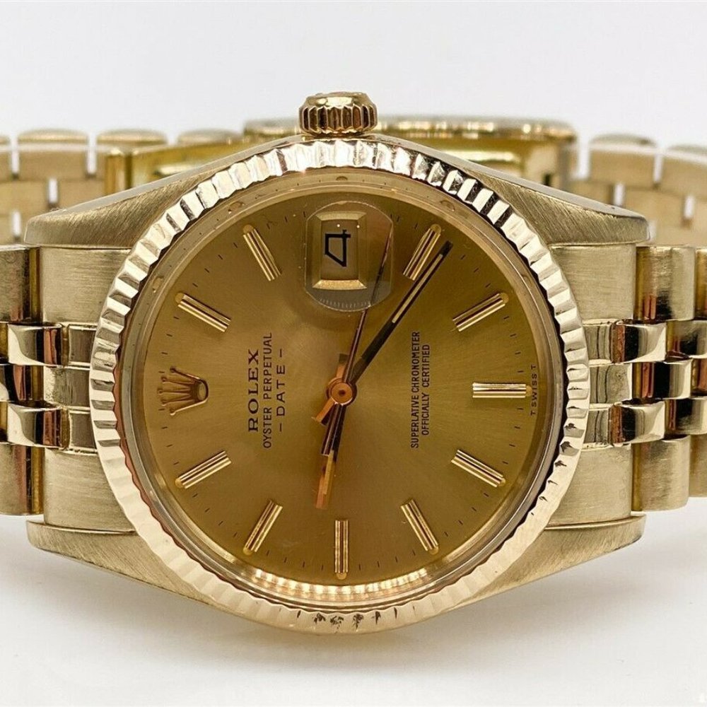 RARE! MEN'S 34MM ROLEX 14K GOLD WITH PAPERS!!!!